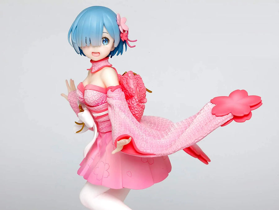 Re:Zero kara Hajimeru Isekai Seikatsu - Re:Zero kara Hajimeru Isekai Seikatsu Memory Snow - Rem - Precious Figure - Sakura ver. (Taito)ㅤ – Taito – ActionFigureBrasil