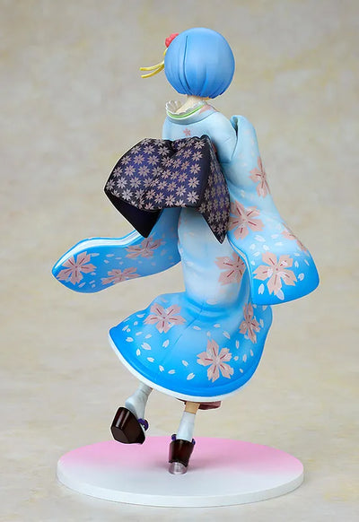 Re:Zero kara Hajimeru Isekai Seikatsu - Rem - 1/8 - Ukiyo-e Cherry Blossom Ver. (Kadokawa)ㅤ – Kadokawa – ActionFigureBrasil — ângulo diferente