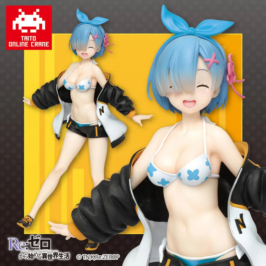 Re:Zero kara Hajimeru Isekai Seikatsu - Rem - Precious Figure - Jumper Swimsuit Taito Online Crane Limited Ver. (Taito)ㅤ – Taito – ActionFigureBrasil