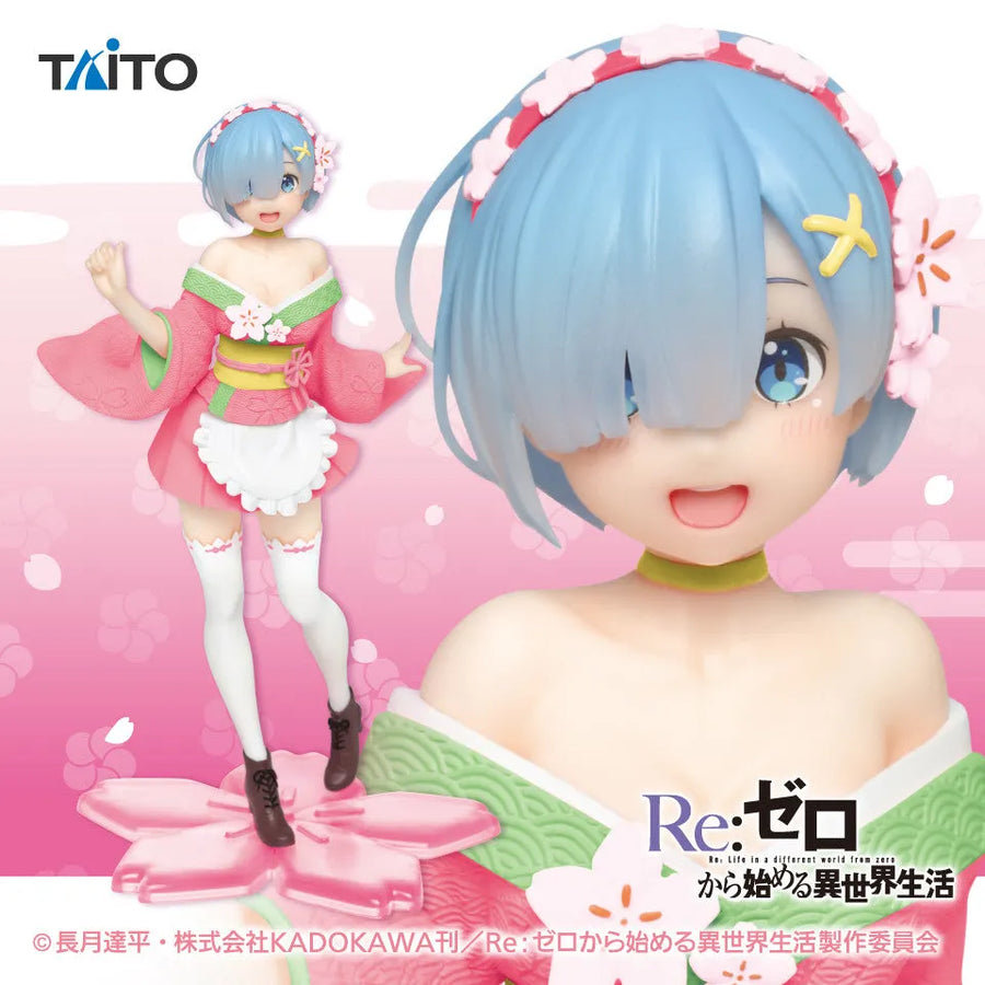 Re:Zero kara Hajimeru Isekai Seikatsu - Rem - Precious Figure - Original Sakura Image Renewal ver. (Taito)ㅤ – Taito – ActionFigureBrasil