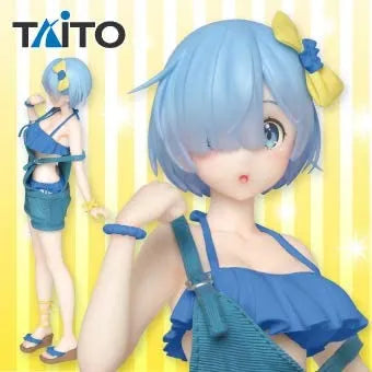 Re:Zero kara Hajimeru Isekai Seikatsu - Rem - Precious Figure - Original Salopette Mizugi Taito Online Crane Limited ver. (Taito)ㅤ – Taito – ActionFigureBrasil