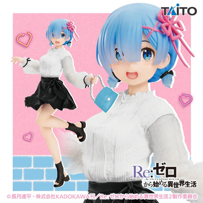 Re:Zero kara Hajimeru Isekai Seikatsu - Rem - Precious Figure - Outing Coordination ver., Renewal (Taito)ㅤ – Taito – ActionFigureBrasil — ângulo diferente