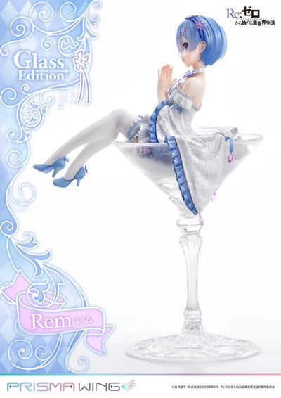 Re:Zero kara Hajimeru Isekai Seikatsu - Rem - Prisma Wing (PWRZR-01P) - 1/7 - Glass Edition (Prime 1 Studio)ㅤ – Prime 1 Studio – ActionFigureBrasil — com base expositora
