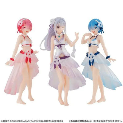 Re:Zero kara Hajimeru Isekai Seikatsu - Rem- Ram - Emilia - Gasha Portraits Special Set (Bandai) [Shop Exclusive]ㅤ – Bandai – ActionFigureBrasil