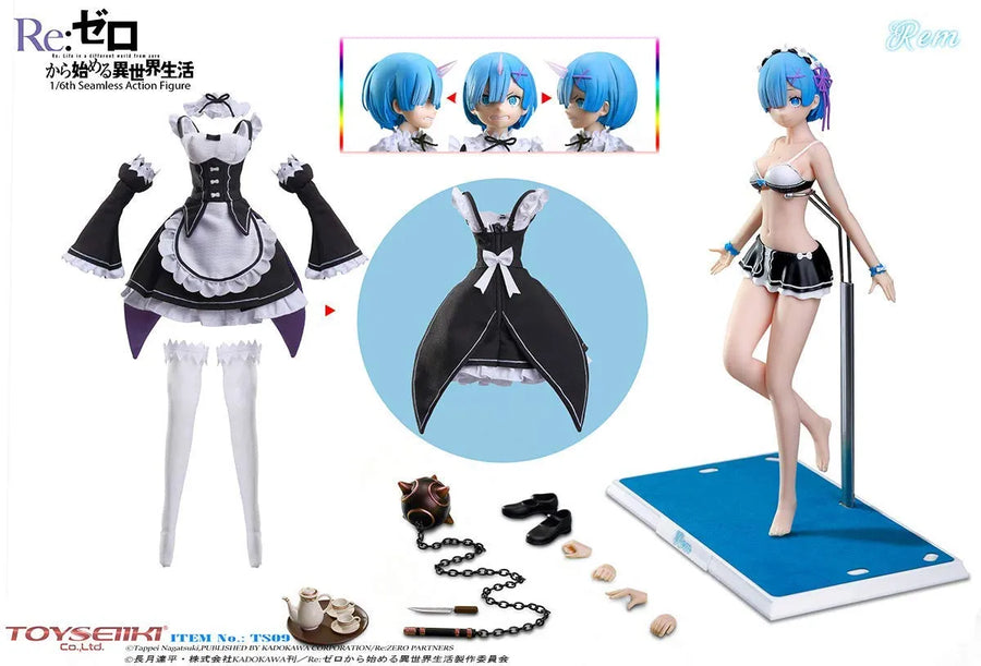 Re:Zero kara Hajimeru Isekai Seikatsu - Rem - Seamless Action Figure TS09 - 1/6 (Toyseiiki)ㅤ – Toyseiiki – ActionFigureBrasil