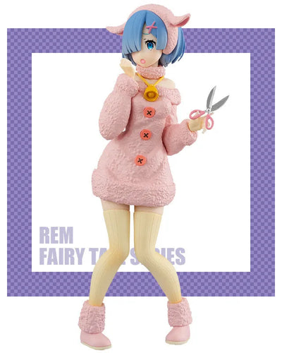 Re:Zero kara Hajimeru Isekai Seikatsu - Rem - Super Special Series - Wolf and Seven Little Goats, Pastel Color Ver. (FuRyu)ㅤ – FuRyu – ActionFigureBrasil — detalhe do produto