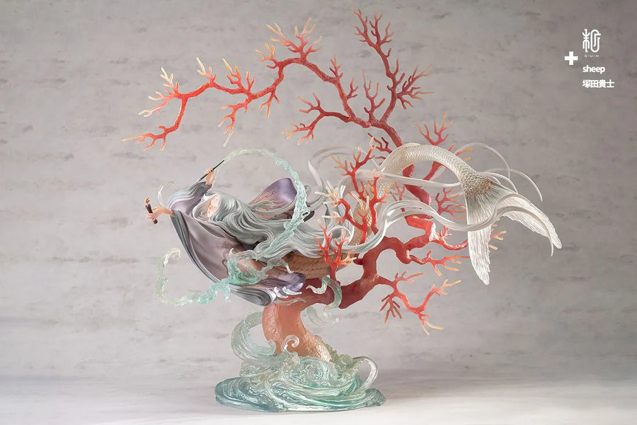 Red Candle and Mermaid (Red Coral) - LIMITED EDITION: 100 (Black) – Manas SUM – ActionFigure Brasil
