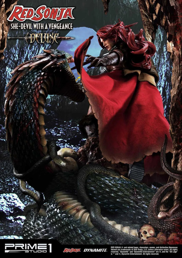 Red Sonja (Deluxe Version) Red Sonja – Prime1Studio – ActionFigure Brasil
