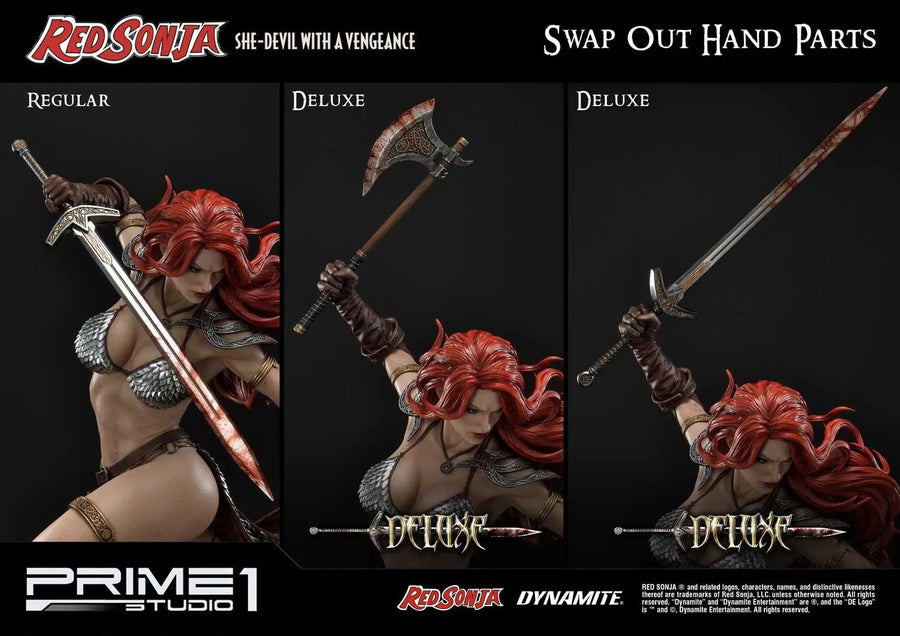Red Sonja (Deluxe Version) Red Sonja – Prime1Studio – ActionFigure Brasil