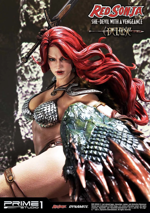 Red Sonja (Deluxe Version) Red Sonja – Prime1Studio – ActionFigure Brasil
