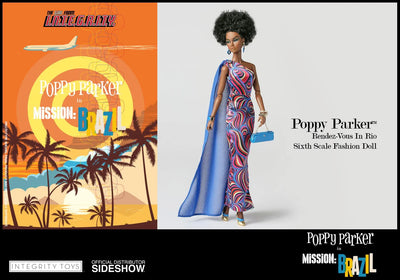 Rendez-Vous in Rio Poppy Parker(TM) - LIMITED EDITION: 1000 – Integrity Toys – ActionFigure Brasil — com base expositora