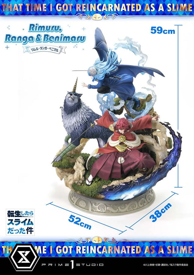 Rimuru, Ranga & Benimaru (Deluxe Bonus Version) That Time I Got Reincarnated as a Slime – Prime1Studio – ActionFigure Brasil