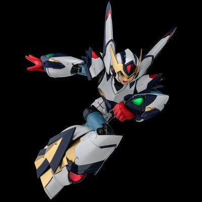 RIOBOT Mega Man X Falcon Armor Ver.EIICHI SIMIZU Action Figureㅤ – Sentinel – ActionFigureBrasil — com base expositora