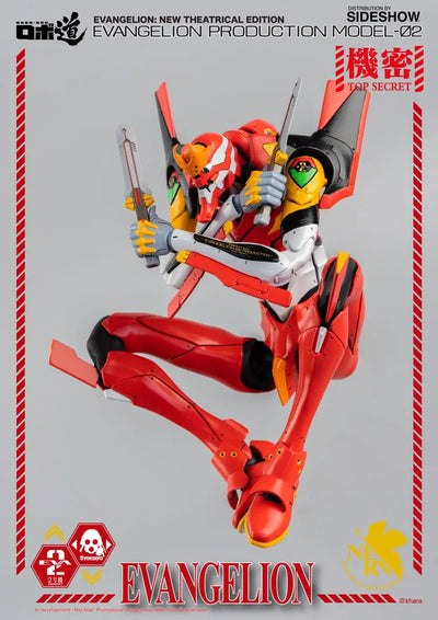 ROBO-DOU Evangelion Production Model-02 – Threezero – ActionFigure Brasil — close
