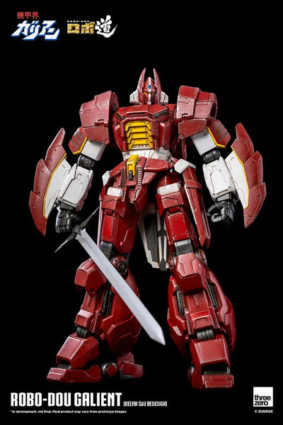 ROBO-DOU Galient (Kelvin Sau Redesign) – Threezero – ActionFigure Brasil — com base expositora