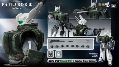 ROBO-DOU Ingram Unit 1 Reactive Armor Version – Threezero – ActionFigure Brasil — ângulo diferente