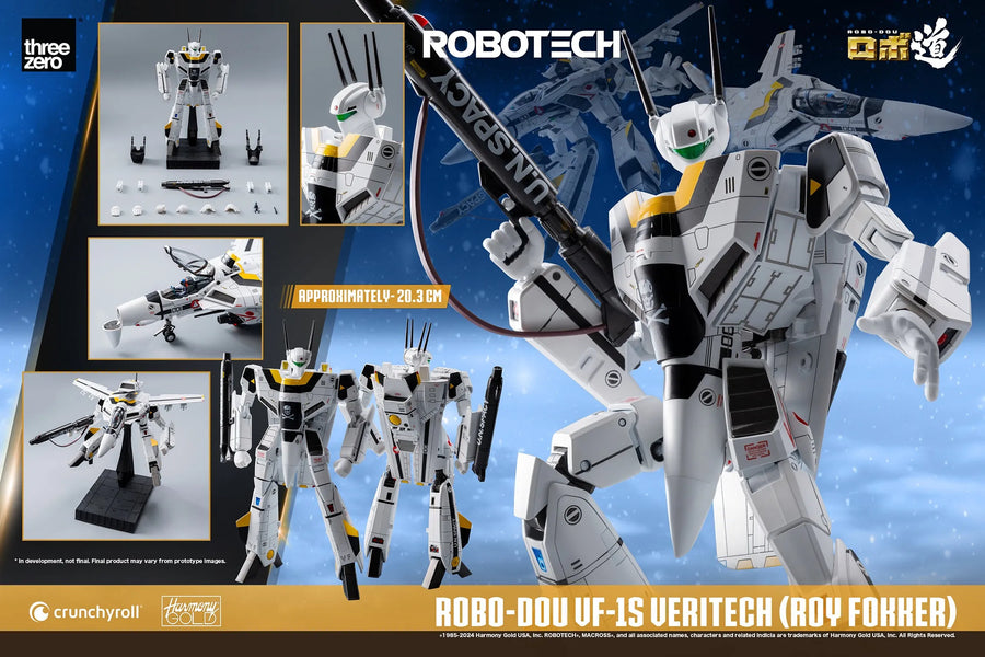 ROBO-DOU ROBOTECH VF-1S Veritech (Roy Fokker) – Threezero – ActionFigure Brasil