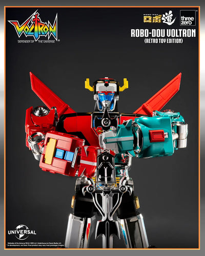 ROBO-DOU Voltron (Retro Toy Edition) – Threezero – ActionFigure Brasil — ângulo diferente
