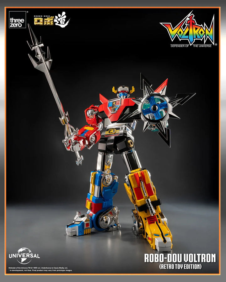 ROBO-DOU Voltron (Retro Toy Edition) – Threezero – ActionFigure Brasil