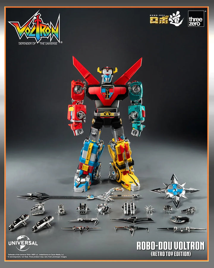 ROBO-DOU Voltron (Retro Toy Edition) – Threezero – ActionFigure Brasil