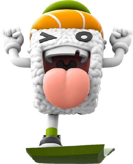 Rock On! Sushi - LIMITED EDITION – Mighty Jaxx – ActionFigure Brasil