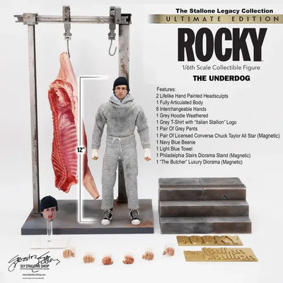 Rocky "The Underdog" (Ultimate) (Ultimate Edition) – Sly Stallone Shop – ActionFigure Brasil — com base expositora