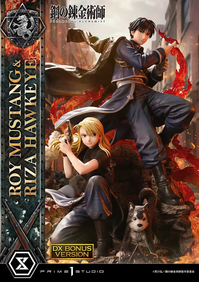 Roy Mustang & Riza Hawkeye (Deluxe Bonus Version) Fullmetal Alchemist – Prime1Studio – ActionFigure Brasil