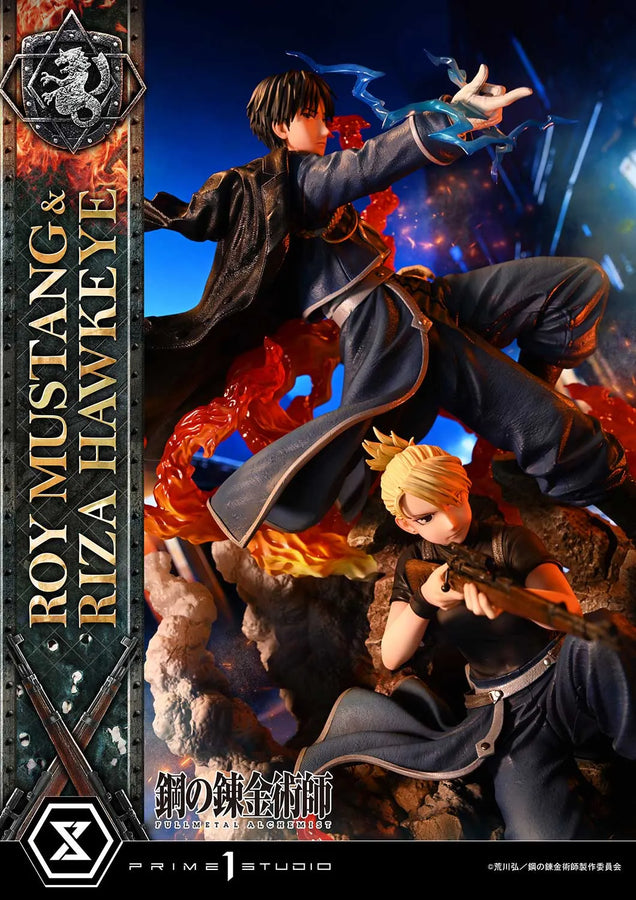 Roy Mustang & Riza Hawkeye (Deluxe Bonus Version) Fullmetal Alchemist – Prime1Studio – ActionFigure Brasil