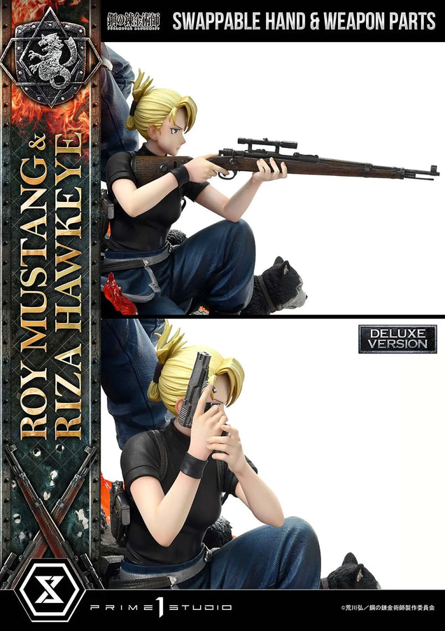 Roy Mustang & Riza Hawkeye (Deluxe Bonus Version) Fullmetal Alchemist – Prime1Studio – ActionFigure Brasil