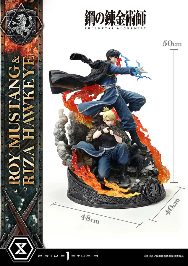 Roy Mustang & Riza Hawkeye (Deluxe Bonus Version) Fullmetal Alchemist – Prime1Studio – ActionFigure Brasil