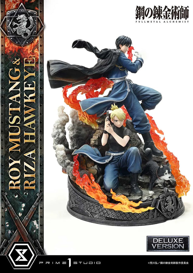 Roy Mustang & Riza Hawkeye (Deluxe Bonus Version) Fullmetal Alchemist – Prime1Studio – ActionFigure Brasil