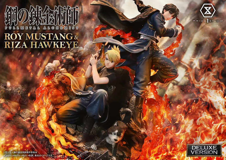 Roy Mustang & Riza Hawkeye (Deluxe Bonus Version) Fullmetal Alchemist – Prime1Studio – ActionFigure Brasil