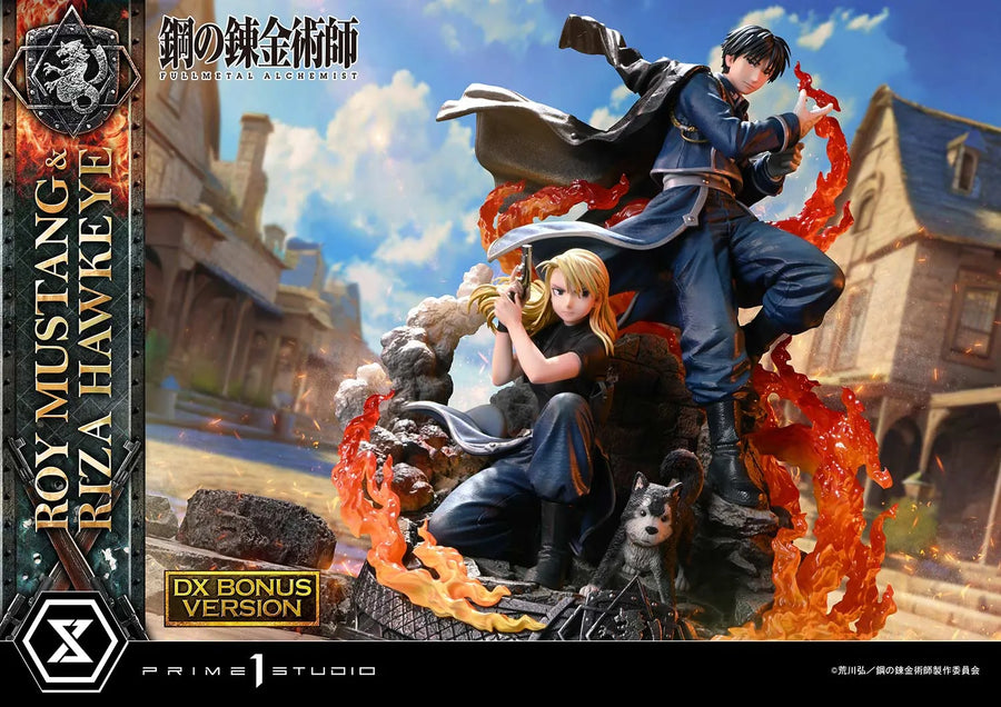 Roy Mustang & Riza Hawkeye (Deluxe Bonus Version) Fullmetal Alchemist – Prime1Studio – ActionFigure Brasil