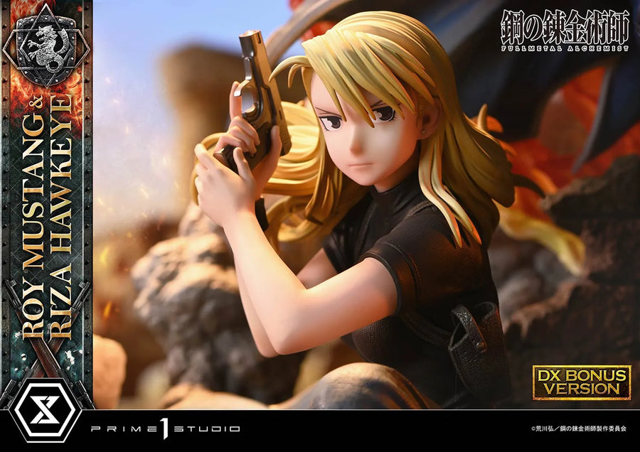Roy Mustang & Riza Hawkeye (Deluxe Bonus Version) Fullmetal Alchemist – Prime1Studio – ActionFigure Brasil