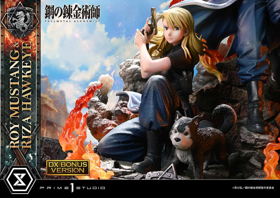 Roy Mustang & Riza Hawkeye (Deluxe Bonus Version) Fullmetal Alchemist – Prime1Studio – ActionFigure Brasil