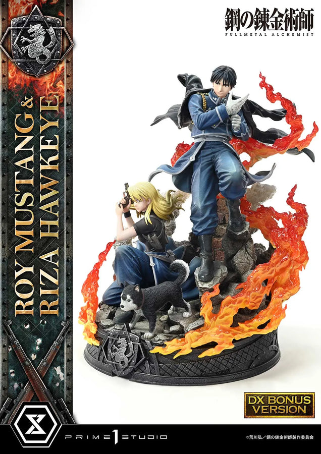 Roy Mustang & Riza Hawkeye (Deluxe Bonus Version) Fullmetal Alchemist – Prime1Studio – ActionFigure Brasil