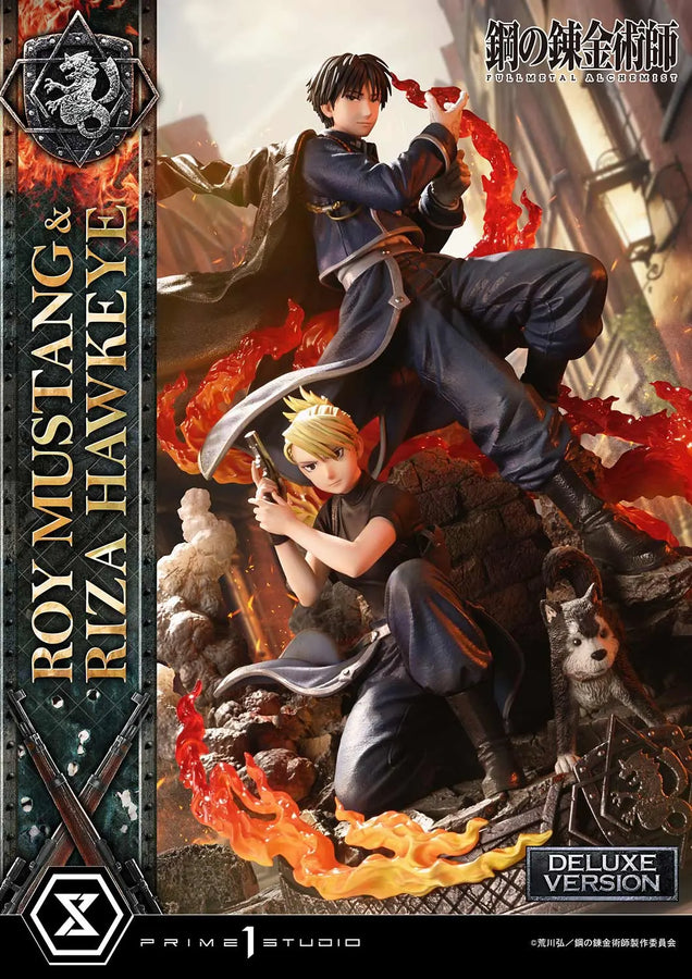 Roy Mustang & Riza Hawkeye (Deluxe Bonus Version) Fullmetal Alchemist – Prime1Studio – ActionFigure Brasil
