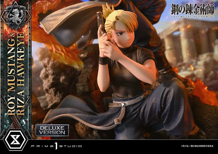 Roy Mustang & Riza Hawkeye (Deluxe Bonus Version) Fullmetal Alchemist – Prime1Studio – ActionFigure Brasil