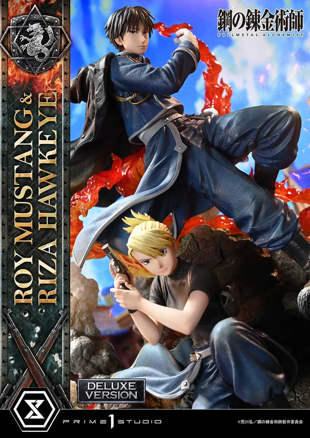 Roy Mustang & Riza Hawkeye (Deluxe Version) Fullmetal Alchemist – Prime1Studio – ActionFigure Brasil