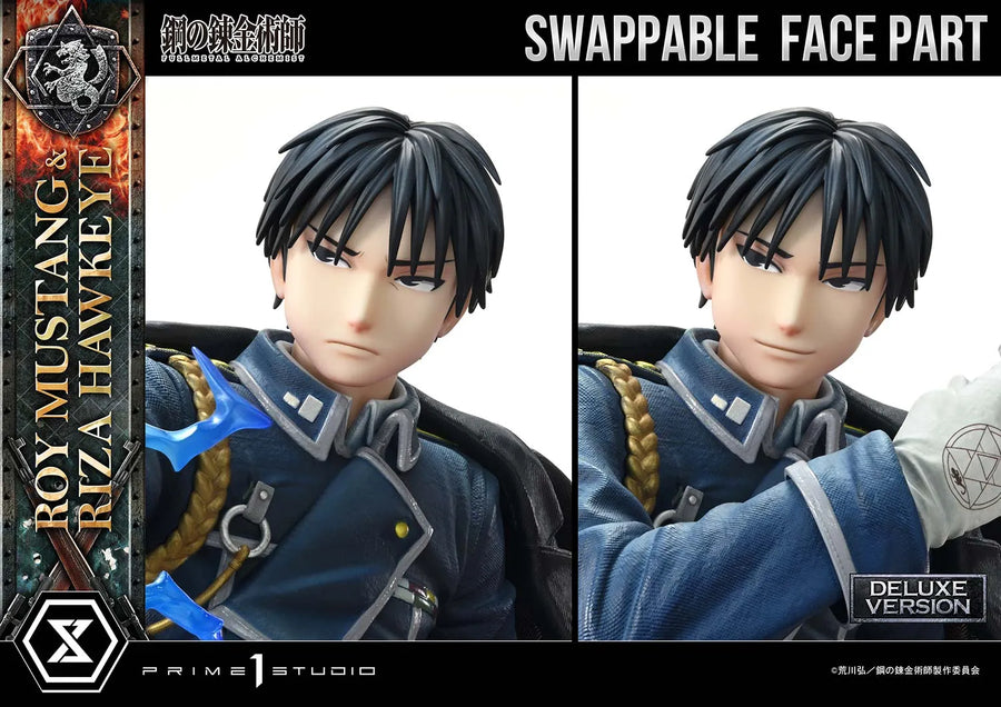 Roy Mustang & Riza Hawkeye (Deluxe Version) Fullmetal Alchemist – Prime1Studio – ActionFigure Brasil