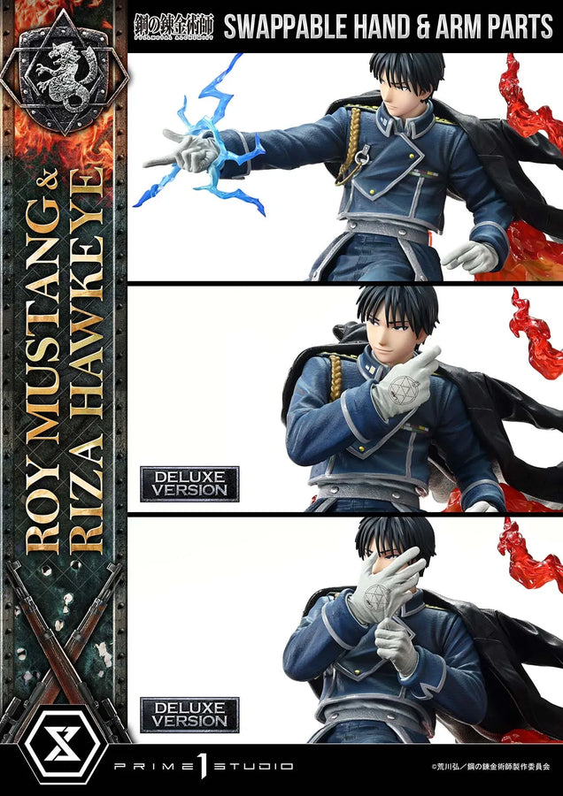Roy Mustang & Riza Hawkeye (Deluxe Version) Fullmetal Alchemist – Prime1Studio – ActionFigure Brasil