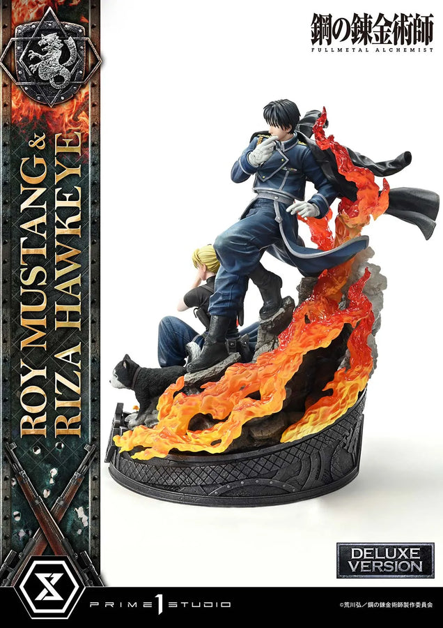 Roy Mustang & Riza Hawkeye (Deluxe Version) Fullmetal Alchemist – Prime1Studio – ActionFigure Brasil