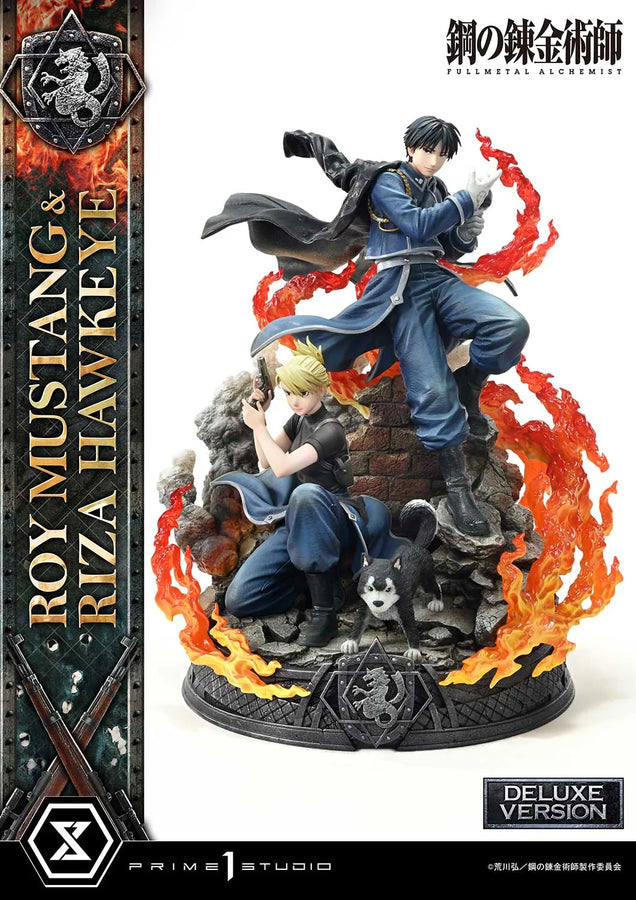 Roy Mustang & Riza Hawkeye (Deluxe Version) Fullmetal Alchemist – Prime1Studio – ActionFigure Brasil