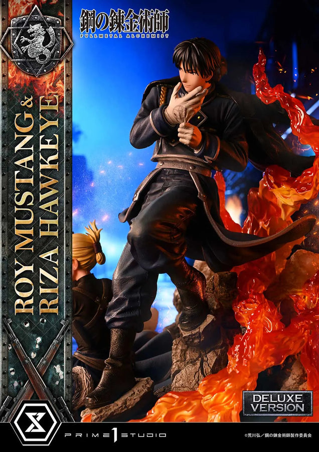 Roy Mustang & Riza Hawkeye (Deluxe Version) Fullmetal Alchemist – Prime1Studio – ActionFigure Brasil