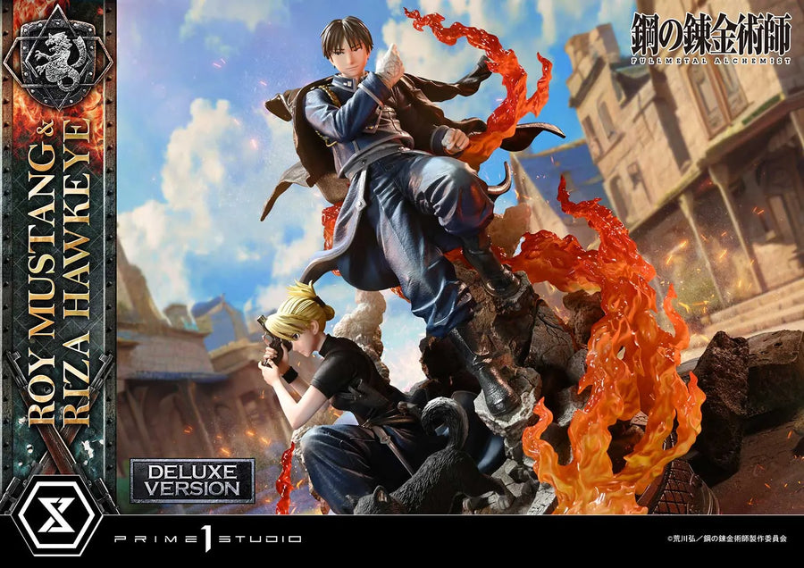 Roy Mustang & Riza Hawkeye (Deluxe Version) Fullmetal Alchemist – Prime1Studio – ActionFigure Brasil