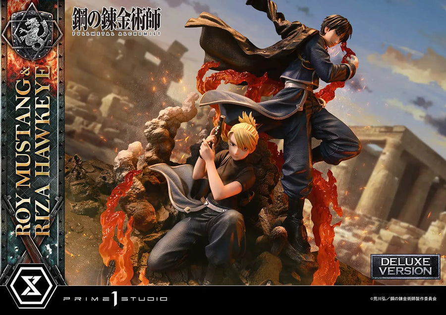 Roy Mustang & Riza Hawkeye (Deluxe Version) Fullmetal Alchemist – Prime1Studio – ActionFigure Brasil