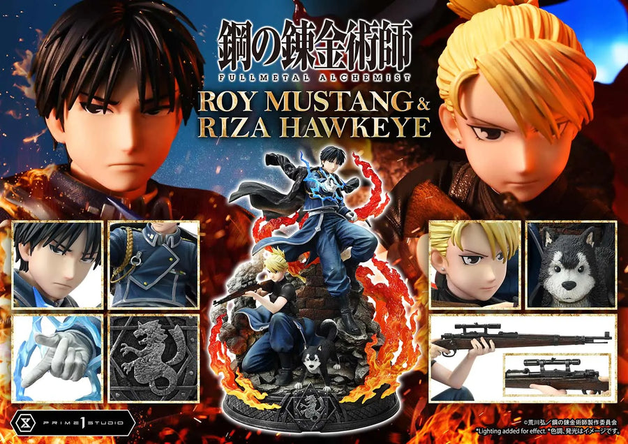 Roy Mustang & Riza Hawkeye (Regular Version) Fullmetal Alchemist – Prime1Studio – ActionFigure Brasil
