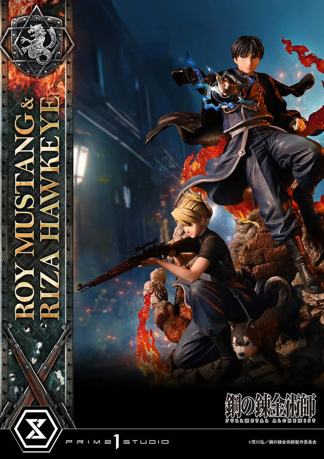 Roy Mustang & Riza Hawkeye (Regular Version) Fullmetal Alchemist – Prime1Studio – ActionFigure Brasil