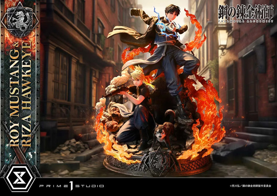 Roy Mustang & Riza Hawkeye (Regular Version) Fullmetal Alchemist – Prime1Studio – ActionFigure Brasil