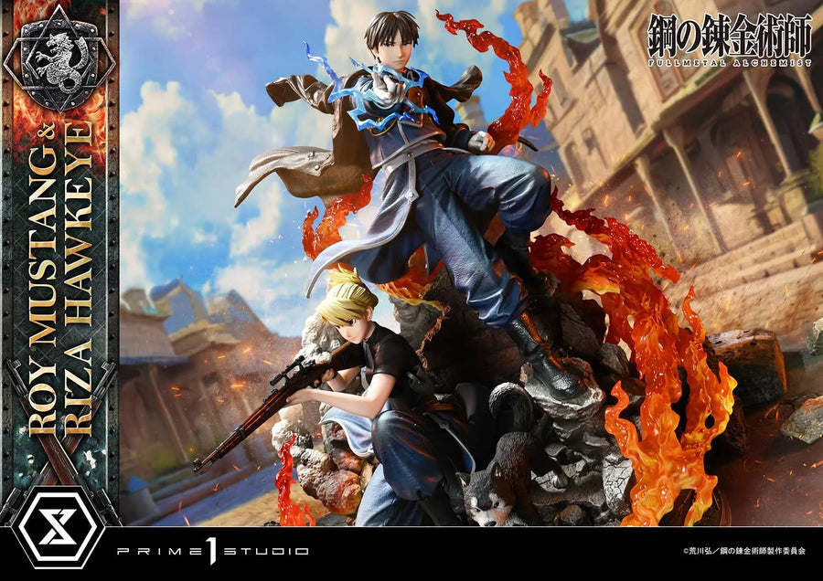 Roy Mustang & Riza Hawkeye (Regular Version) Fullmetal Alchemist – Prime1Studio – ActionFigure Brasil